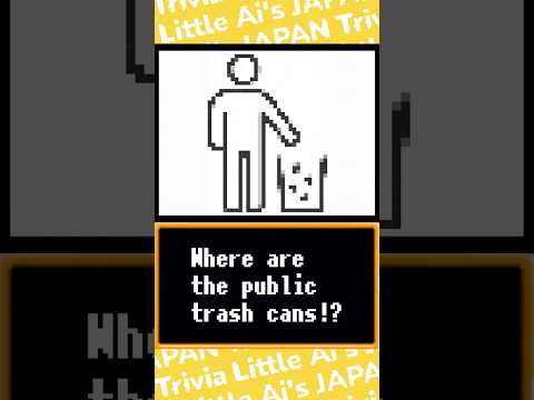 Where are the public trash cans in Japan!? 😲 #shorts