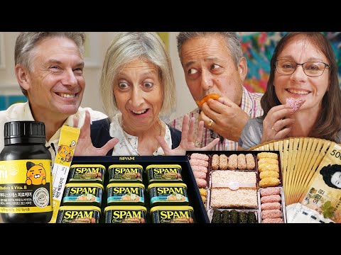 한국 추석 선물세트 처음 받아본 영국 부모님들의 반응!? (급 문화충격!!!)