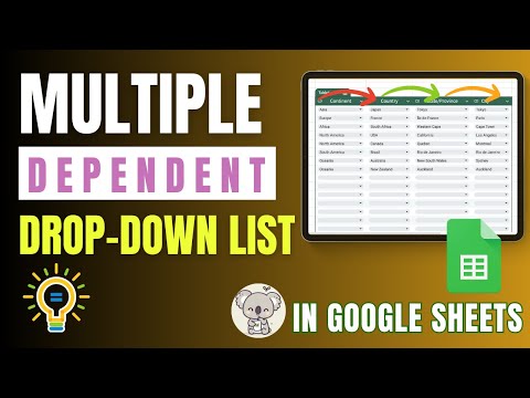 How to Create Multiple Dependent Dropdown Lists in Google Sheets (NEW Method 2025)