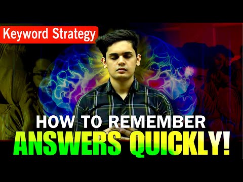 How to Remember Answers Quickly🔥| Class 9th/10th | Prashant Kirad