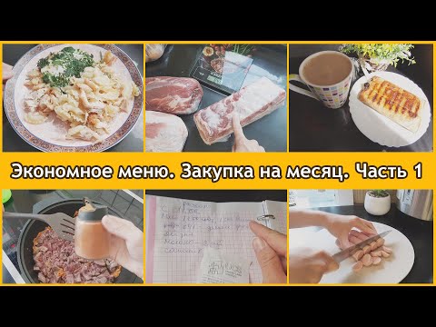 Budget Menu. Living on the Minimum. What do we buy and what do we eat? Week 1