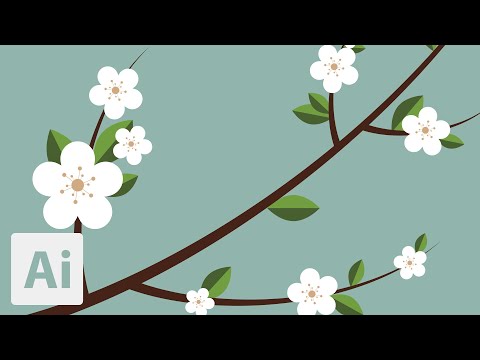 How to Create a Flat Design (Simple Flowers) | Adobe Illustrator Tutorials