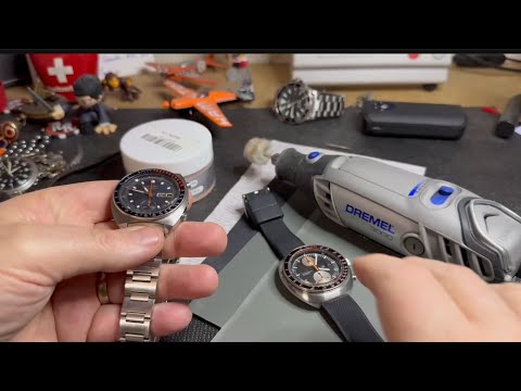 Removing scratches from glass.  Seiko Hardlex crystal step by step!       January 11, 2025