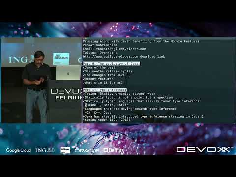 Cruising Along with Java: Benefiting from the Modern Features by Venkat Subramaniam