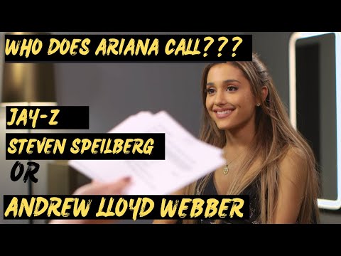 Ariana Grande turns the table when choosing between Jay-Z, Steven Spielberg and Andrew Lloyd Webber