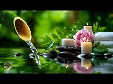 Relaxing Music + Water Sound for Meditation 🌿 Deep Healing and Meditation Music Relax Mind Body, Spa
