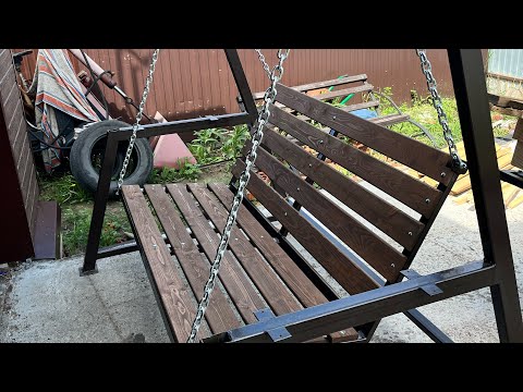 Садовые качели, быстро,просто,бюджетно, своими руками.