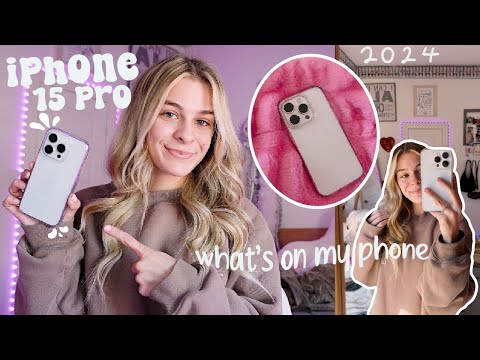 iPHONE 15 PRO UNBOXING + What's On My iPhone!!