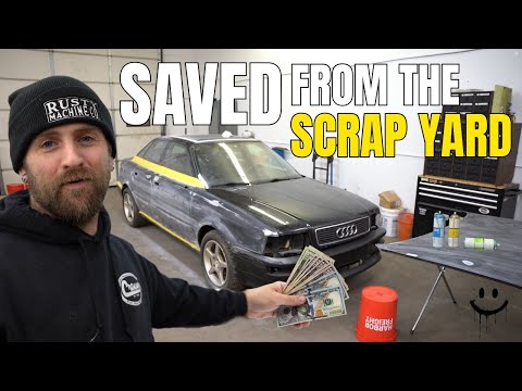 Saving a Scrapyard Audi 90 Quattro Sport: Full Body Repair and Paint Prep!