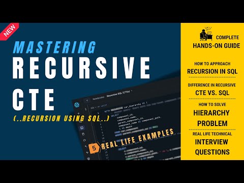 Recursive CTE in SQL