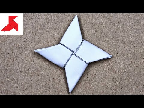 DIY 🥷🏻 How to make a NINJA STAR SHURIKEN from ONE sheet of A4 paper