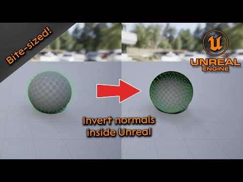 Inverting normals in Unreal Engine (Bite sized) - Unreal Engine 5