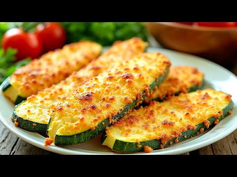 Zucchini with cheese tastes better than meat! Healthy and incredibly delicious!