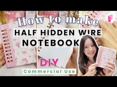 DIY How to make a Half-Hidden Wire Notebook