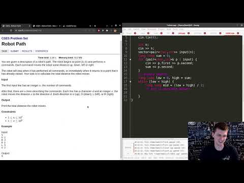 CSES Robot Path live coding