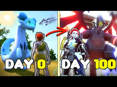 I Spent 100 Days in Palworld Using ONLY DRAGONS... Here's the story [Sakurajima Update]