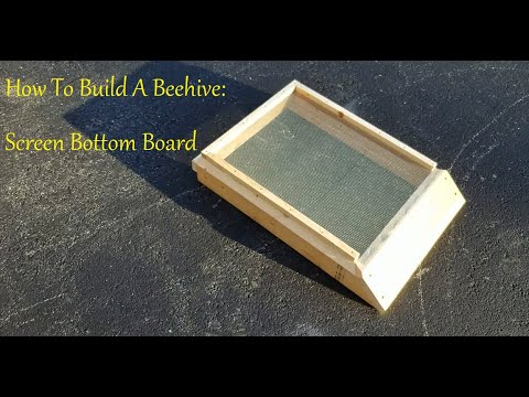 How To Build A Beehive:  Screen Bottom Board