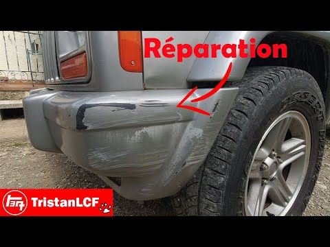 reboucher les rayures sur pare choc plastique