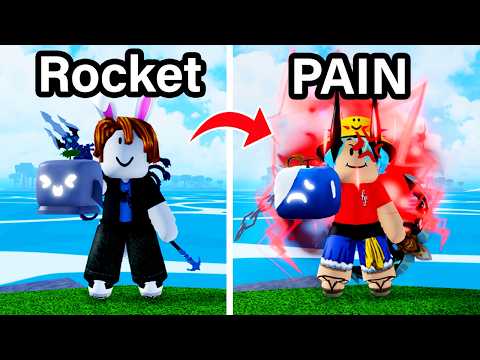 Trading From Rocket to PAIN in 24 Hours (Blox Fruits)