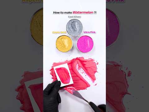 How to make Watermelon?! Satisfying Color mixing🎨 #colormixing #satisfying #asmr