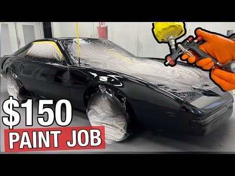 How to Spray WET Single Stage BLAC￼K Paint without Orange Peel!