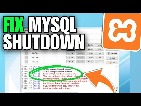 How To Fix MySQL Shutdown Unexpectedly in XAMPP