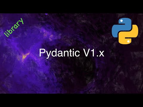 Intro to Pydantic V1