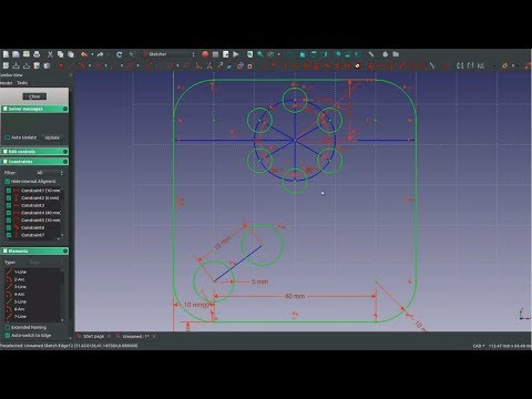 FreeCAD Sketcher For Beginners |JOKO ENGINEERING|