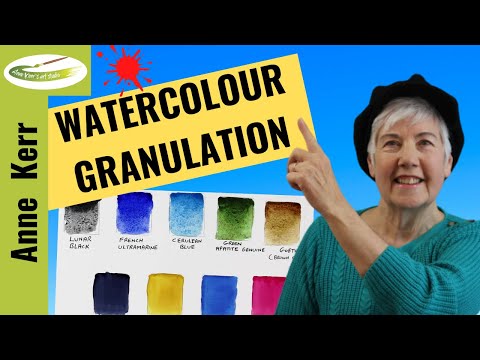 WATERCOLOUR GRANULATION.  What is it?  How to use it.