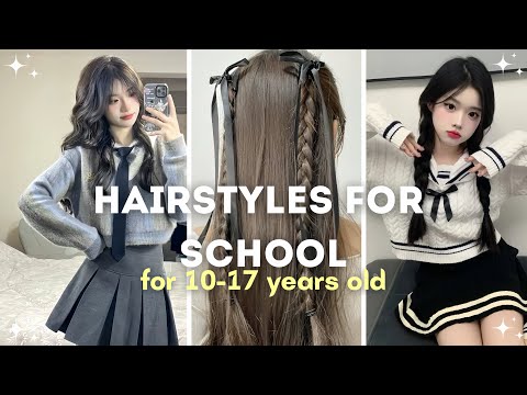 15 Easy Hairstyles For School For Teenagers ࣪ 🍓౨ৎ˚₊ | Cute & Easy Hairstyles!
