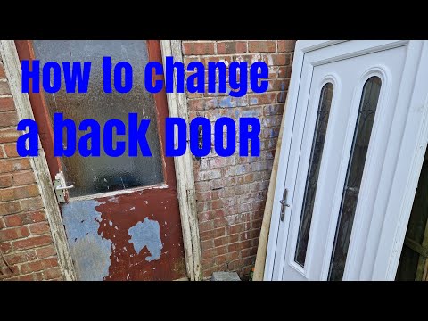 How to fit a new UPVC door.