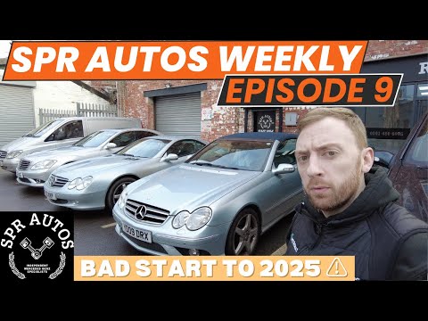 SPR Autos weekly vlog EP9! ⚠️DISASTER⚠️ FIRST WEEK BACK IN 2025! lots of common Mercedes repairs.