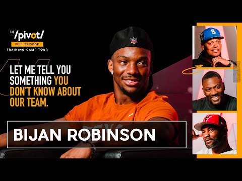 Bijan Robinson on Falcons new offense, QB change, reacts to Saquon’s praise & 2025 goals | The Pivot