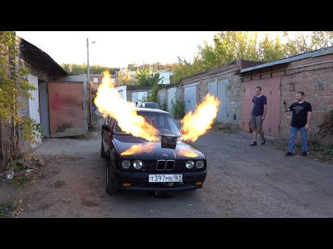 BMW with a jet turbo engine