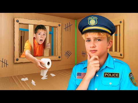 Vlad and the CARDBOARD PRISON Escape Challenge