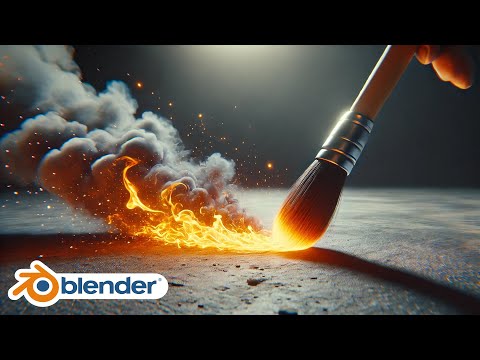 Blender Tutorial - How to use Dynamic Paint to create FIRE