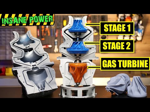 It Took Me 3 Months To Get This Working - Two-Stage Centrifugal Compressor 100% 3D Printed