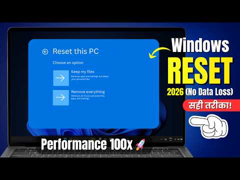 How to Reset Windows PC Properly in 2026 | Format Without Mistakes