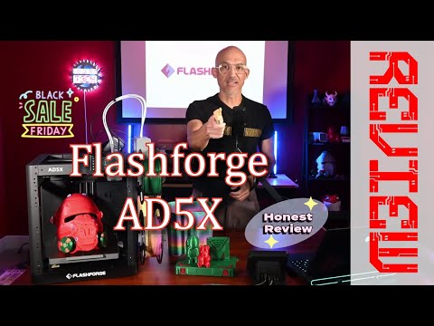 Flashforge AD5X Review — Fast CoreXY Multi Color 3D Printer Tested!