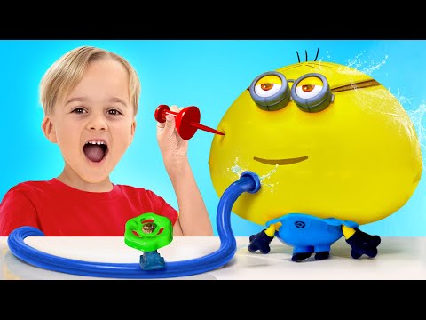 Fun stretching and inflating toys experiments for kids