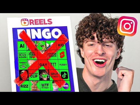 Instagram Reels Bingo But I Try to Fill the Entire Board