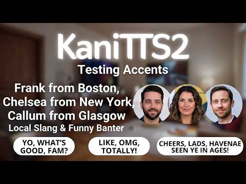 KaniTTS2's Insane Accent Skills: Boston, New York, Glasgow & More! Run Locally