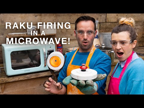 Raku firing in a microwave!