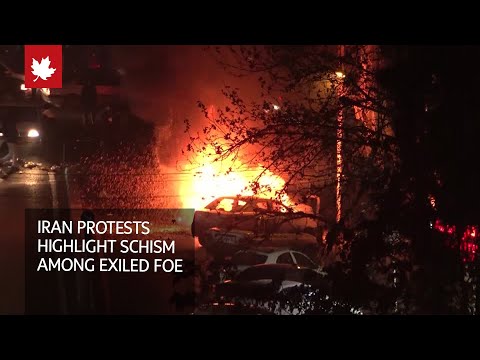 Iran protests highlight bitter schism among exiled foes