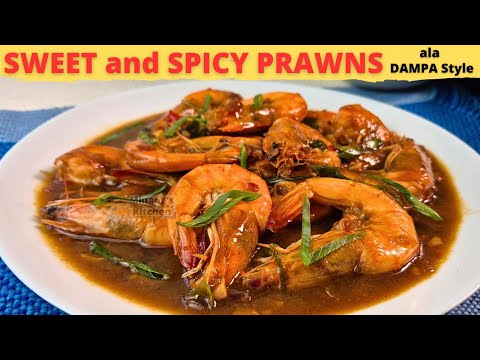 SWEET AND SPICY SHRIMPS Ala DAMPA STYLE | Quick And Easy SWEET And Spicy PRAWNS Recipe