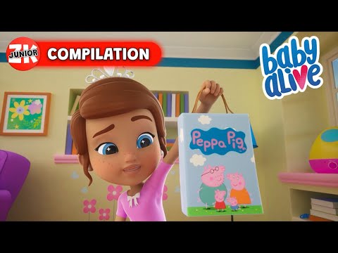 Dressing Up As Peppa Pig | Baby Alive | Episode Compilation | ZeeKay Junior