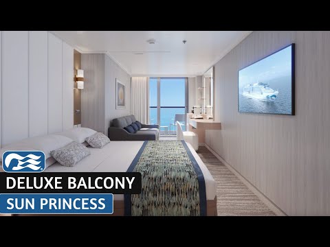 Sun Princess | Premium Deluxe Balcony Stateroom Full Walkthrough Tour | Princess Cruises | 2025 | 4K