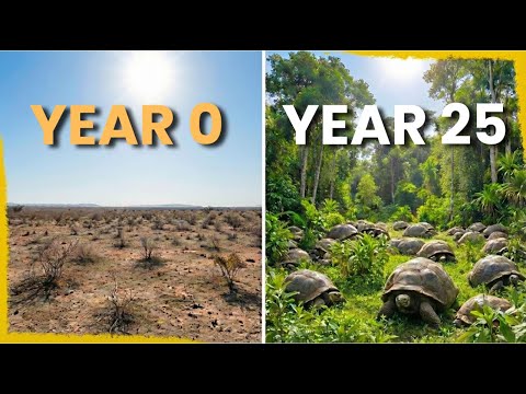 30 Giant Tortoises Were Released to Replace an Extinct Species… The Island Transformed