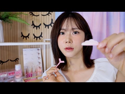 ASMR.sub Eyelash Perm Shop Open Only at Night 🌙| Soothing Talk | Tool Sounds | Realistic Care Sounds