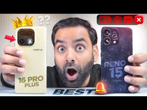200MP Vs 50MP who Wins ? realme 16 pro+ Vs OPPO Reno 15  Comparison || Best Phone Under 40k